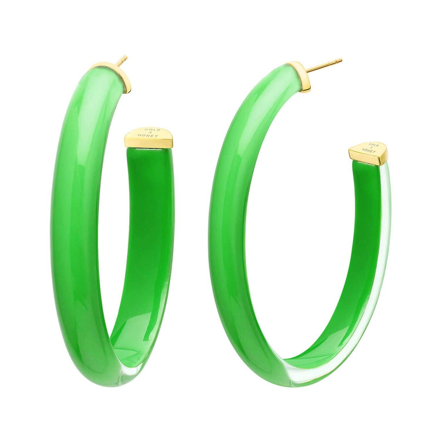 OVAL ILLUSION HOOPS